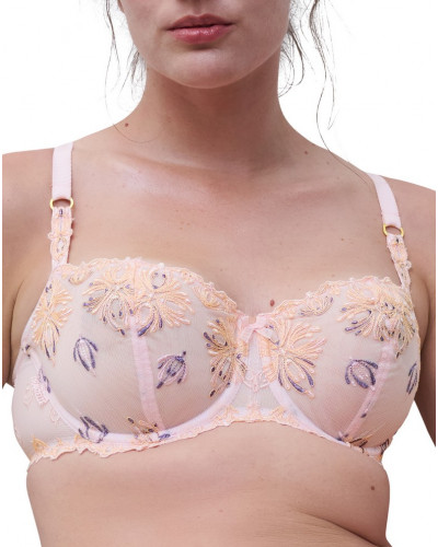 Demi balcony bra Chantelle Champs-Elysées (Nymphea Pink)