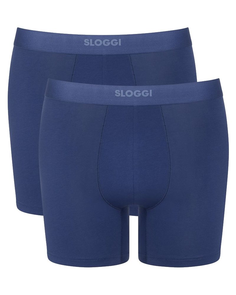 Paquete de 2 boxers largo Sloggi for Men Ever Ease (Deep Cobalt)
