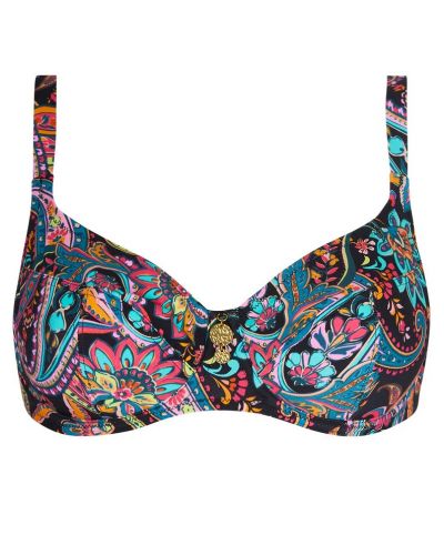 Sujetador de baño corbeille copa profunda Antigel La Bayadère (Noir Flashy)