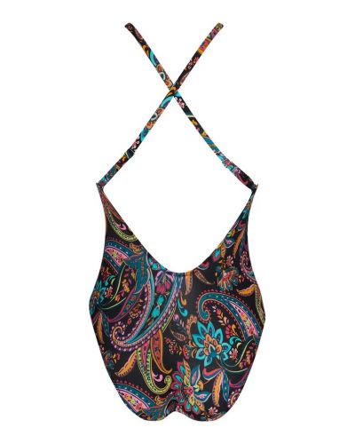 Traje de baño una pieza nadador Antigel La Bayadère (Noir Flashy)