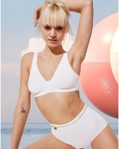 Wireless bra Sloggi Basic + (White)
