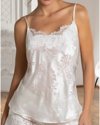 Camisole de seda devorada Lise Charmel Bellissime Amour (Ecru Nacre)