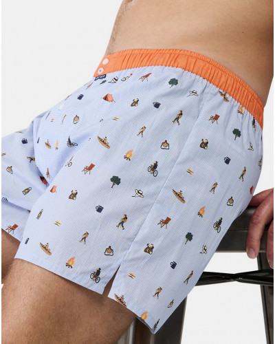 Jockstrap 100% organic cotton 1169 Arthur (Bleu)