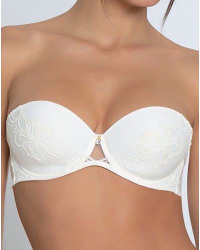 Strapless bra Lise Charmel Bellissime Amour (Ecru Nacre)