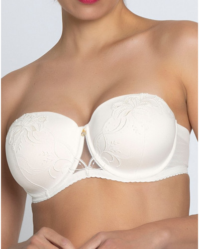 Well-being strapless bra Lise Charmel Bellissime Amour (Ecru Nacre)