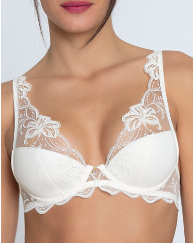 Sujetador plunge media espuma Lise Charmel Bellissime Amour (Ecru Nacre)