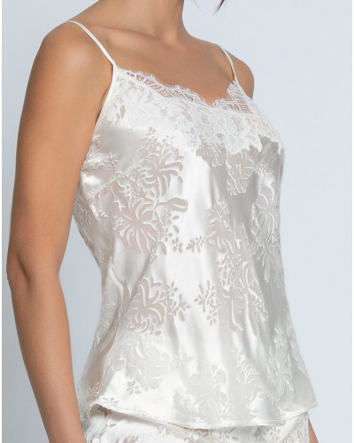 Devoured silk top Lise Charmel Bellissime Amour (Ecru Nacre)