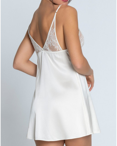 Babydoll en soie Lise Charmel Bellissime Amour (Ecru Nacre)