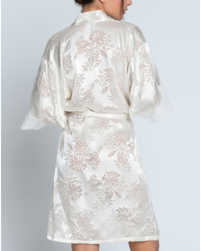 Devoured silk kimono Lise Charmel Bellissime Amour (Ecru Nacre)