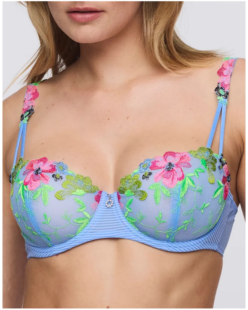Soutien-gorge balconnet couture verticale Marie Jo Odilly (Santorini Blue)