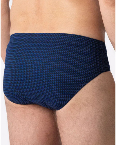 Lot de 3 slips 100% Coton Eminence (Bordeaux/Ciel/Marine)