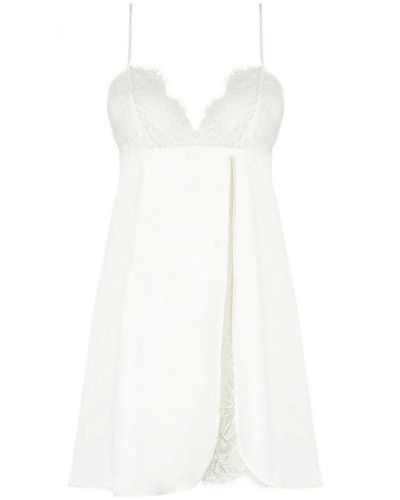 Babydoll en soie Lise Charmel Bellissime Amour (Ecru Nacre)