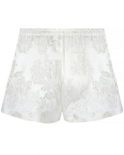 Pantalon corto de seda devorada Lise Charmel Bellissime Amour (Ecru Nacre)