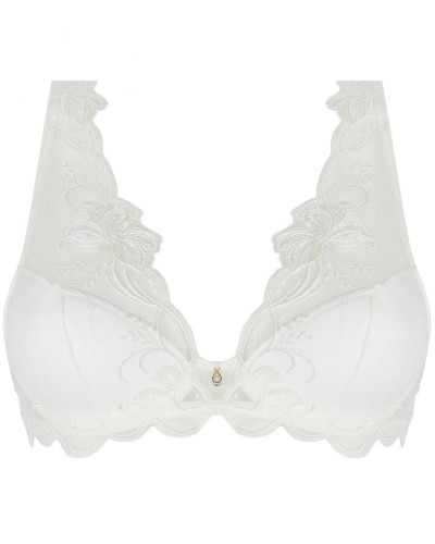 Half-foam plunge bra Lise Charmel Bellissime Amour (Ecru Nacre)