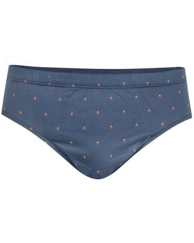 Calzoncillo cintura baja 100% algodón Eminence Motifs (Marine Losanges Bordeaux)