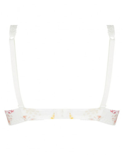 Underwired plunge half foam bra Antigel Souffle Fleuri (Souffle Pastel)