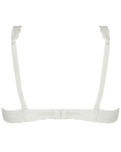 Underwired plunge half foam bra Antigel Je t'aime à la folie (Ecru Nacre)