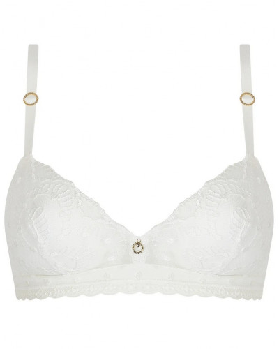 Wireless triangle bra Antigel Je t'aime à la folie (Ecru Nacre)