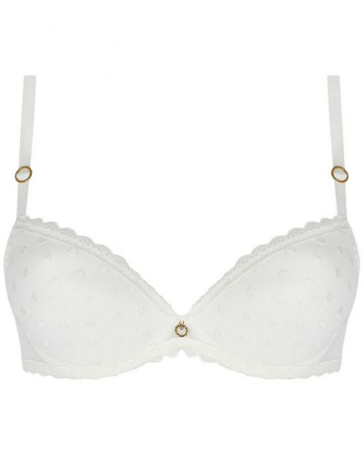 Padded bra Antigel Je t'aime à la folie (Ecru Nacre)