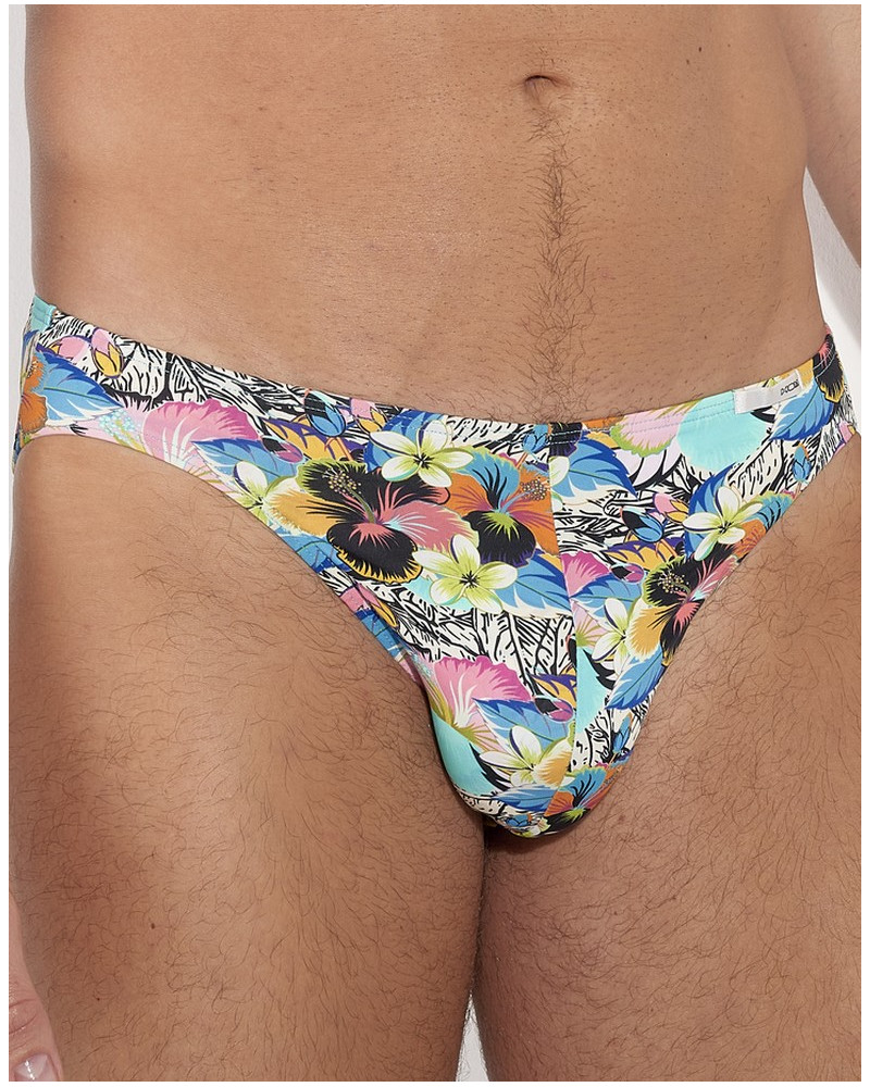 Slip micro en microfibre HOM Funky Styles (Imprimé orange)