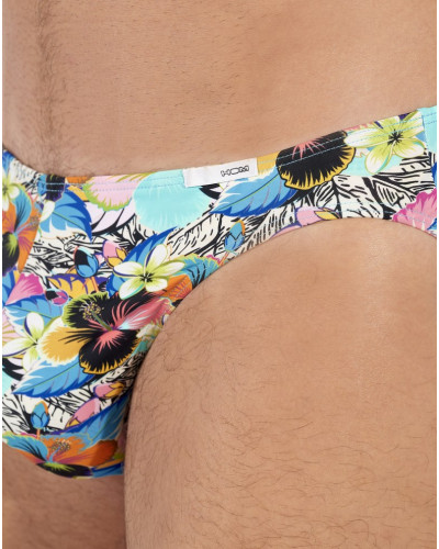 Calzoncillo micro en microfibra Hom Funky Styles (Imprimé orange)