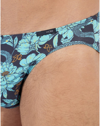 Slip micro en microfibre HOM Funky Styles (Imprimé bleu)