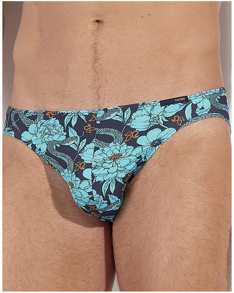 Microfibre micro brief Hom Funky Styles (Imprimé bleu)