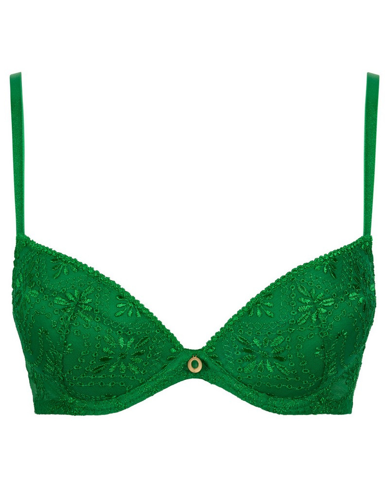 Soutien-gorge plunge coussinet Aubade Losing My Mind (Green Island)
