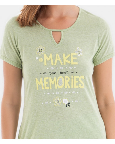 Short-sleeved pyjamas Massana (Pistache)