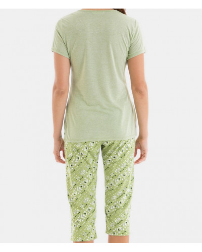 Pijama mangas cortas Massana (Pistache)