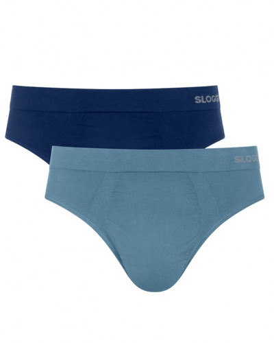 Calzoncillo Sloggi Men Go Smooth (Juego de 2) (Marine/gris)