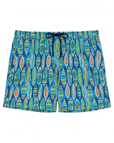 Short de bain HOM Marbella (Bleu imprimé)