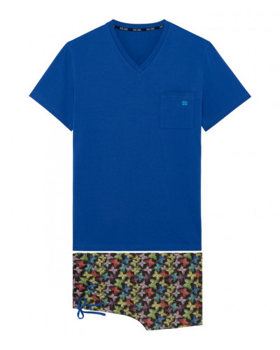 Pyjama court 100% coton HOM Butterfly (Multicolore)