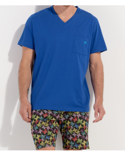 Short pajamas 100% cotton HOM Butterfly (Multicolore)