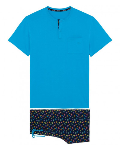 Pyjama court 100% coton HOM California (Multicolore)