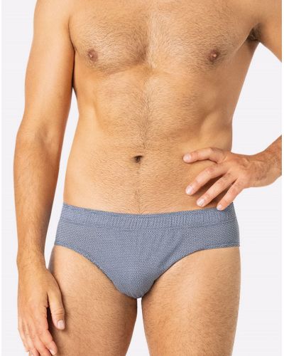 Lot de 3 slips 100% Coton Eminence (Bordeaux/Ciel/Marine)