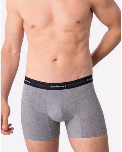 Lot de 3 boxers en coton Eminence Tailor (Rouille/Gris Chiné/Noir)