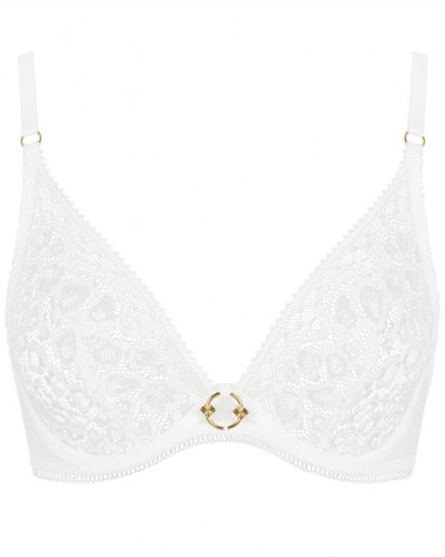 Soutien-gorge triangle armatures Aubade Illusion Fauve (Blanc)