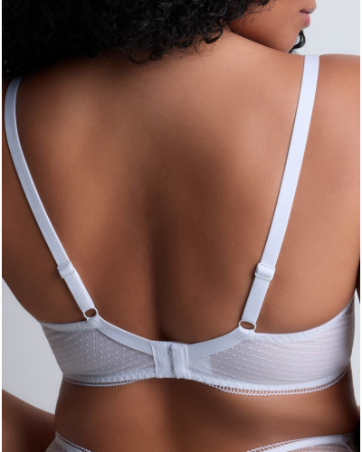 Underwired triangle bra Aubade Illusion Fauve (White)