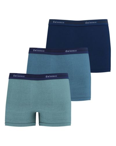 Lot de 3 boxers en coton Eminence Tailor (Céladon/Bleu/Marine)