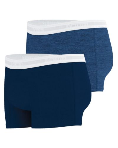 Paquete de 2 boxers algodón orgánico Eminence Tailor (Marine/Bleu Chiné)