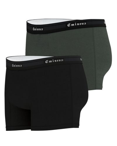 Pack of 2 boxer shorts organic cotton Eminence Tailor (Noir/Kaki)