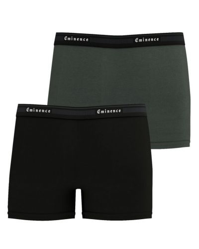 Pack of 2 boxer shorts organic cotton Eminence Tailor (Noir/Kaki)