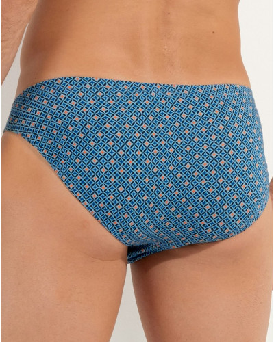 Briefs micro comfort HOM Stars (Imprimé Bleu)