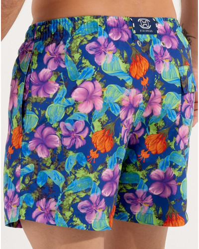 Swim short HOM Balata (Navy imprimé)