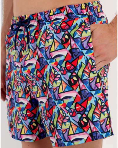 Swim short HOM Idylle (Imprimé Multicolore)