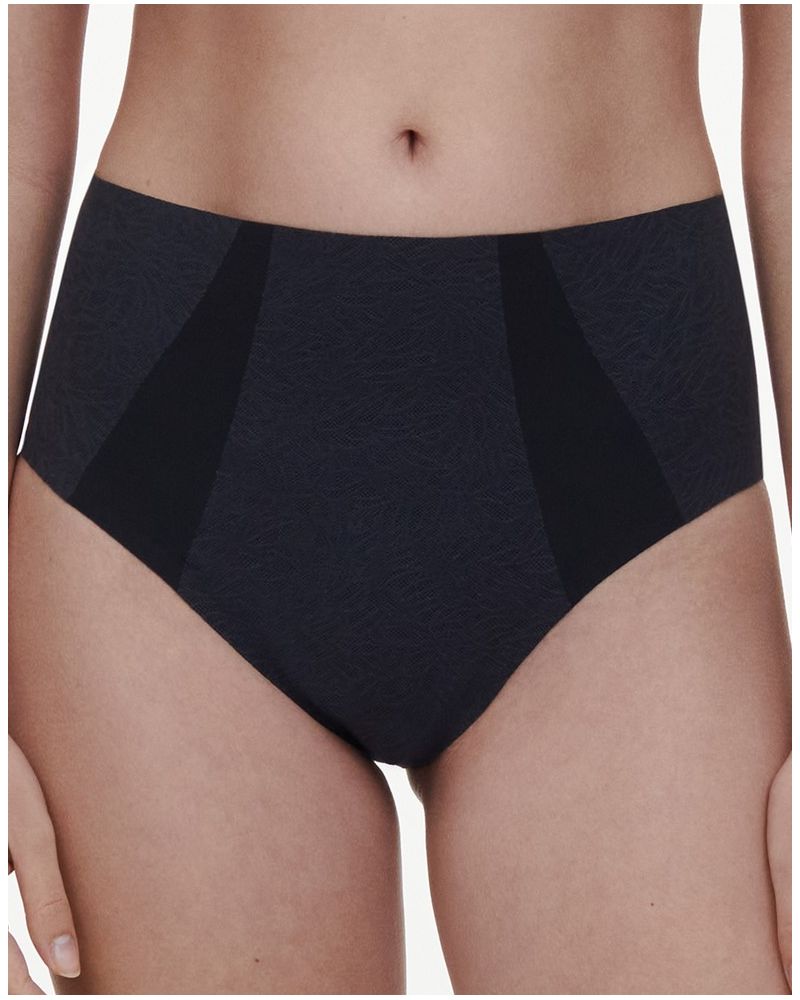 High-waist support briefs Chantelle Pure Lace (Black)