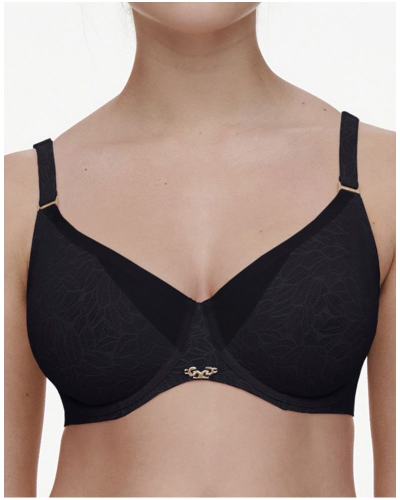 Sujetador con aros moldeado Chantelle Pure Lace (Negro)