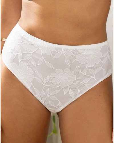 High waist brief Antigel Dentelle Rebelle (White)