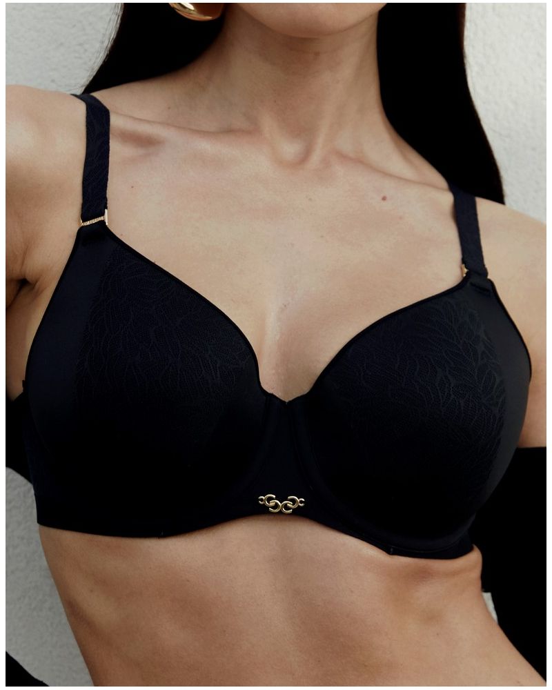 Padded spacer bra Chantelle Pure Lace (Black)